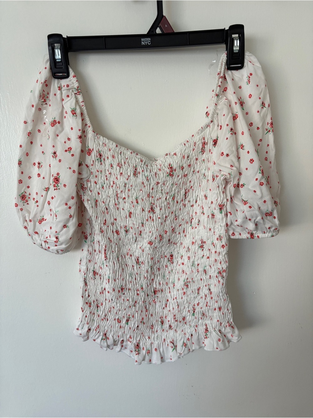 Off the shoulder floral top